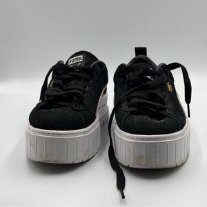 Puma Black and White Platform Sneakers